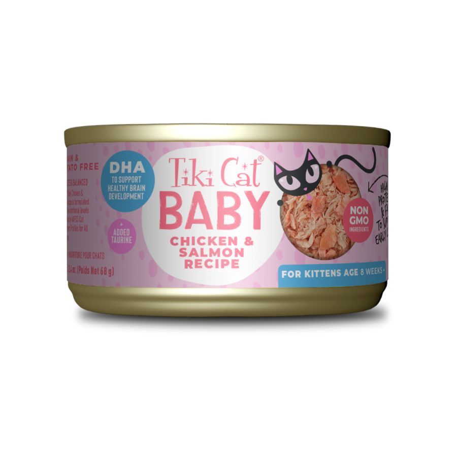 Tiki cat baby receta de pollo y salmón 80GR, , large image number null