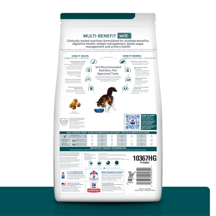 Hills Feline W/D Digestive / Weight Mgmt., , large image number null