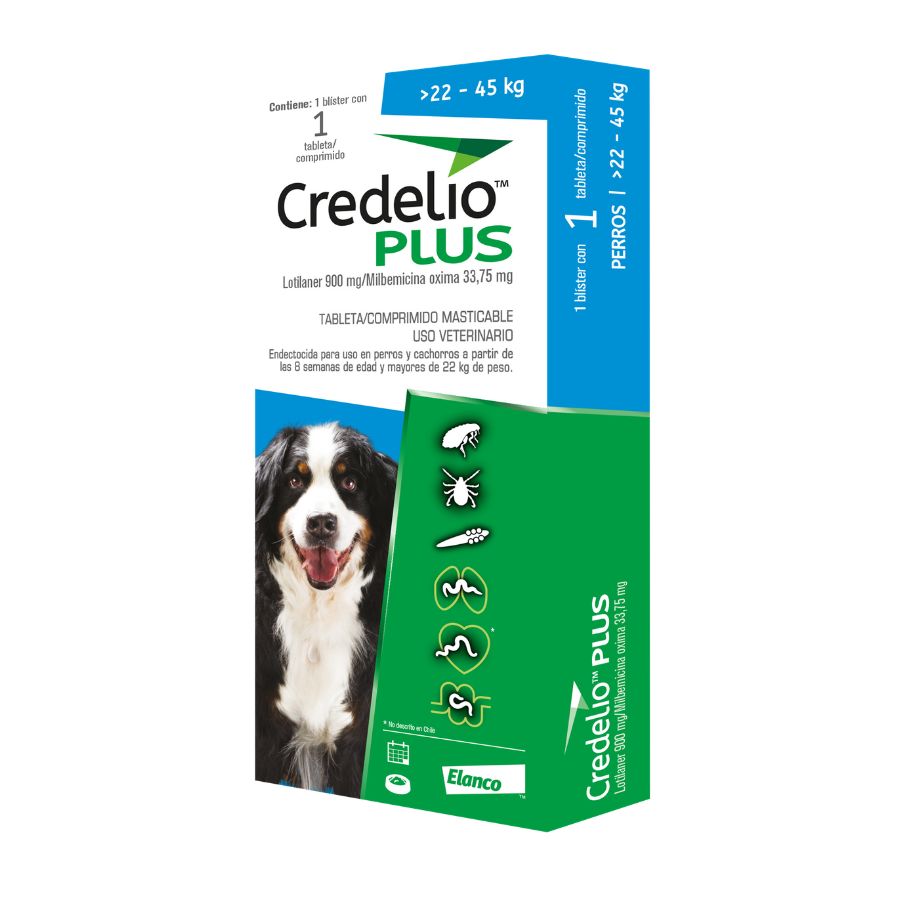 Credelio plus 900mg 1 comp 22-45kg antiparasitario interno y externo, , large image number null
