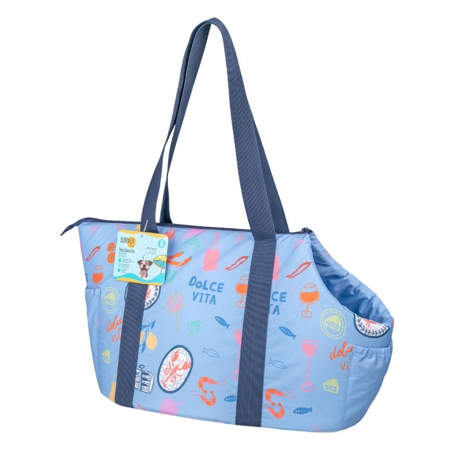 Summer vibes bolso dolce vita azul para mascotas, , large image number null