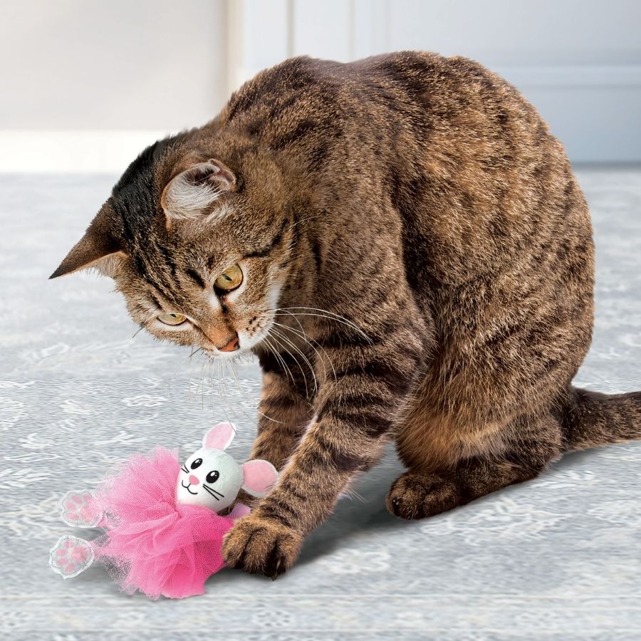 Peluche de ratón con tutú para gatos - surtido, , large image number null