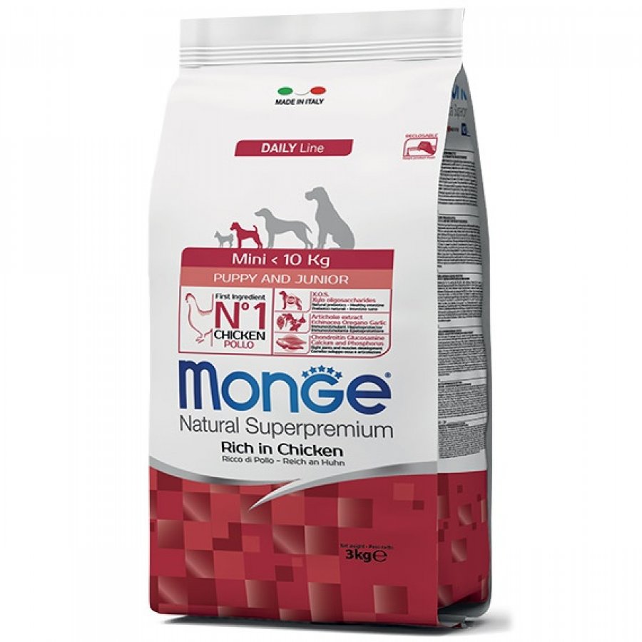 Monge mini p&j chicken 3 KG alimento para perro, , large image number null