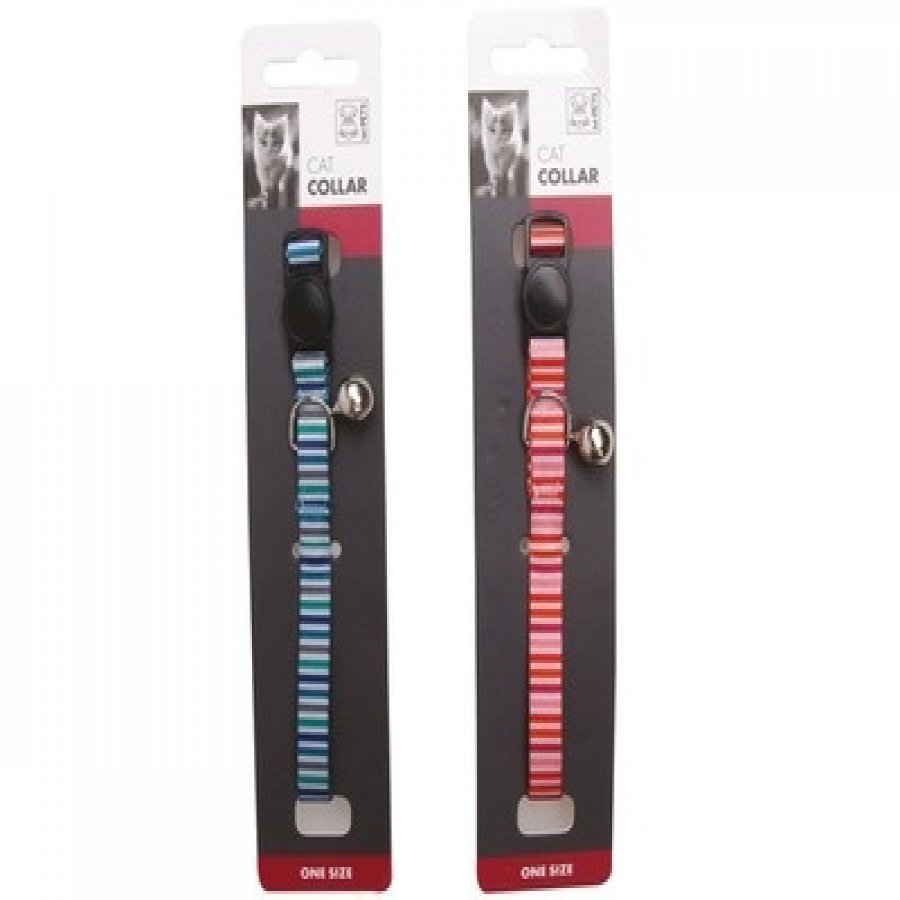 Lines cat collar mpets color aleatorio ( azul o rojo )