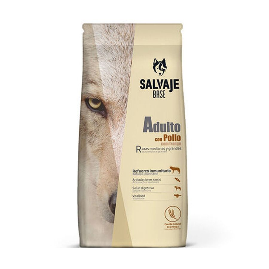 Salvaje adulto con pollo 15 KG alimento para perro a $29.990