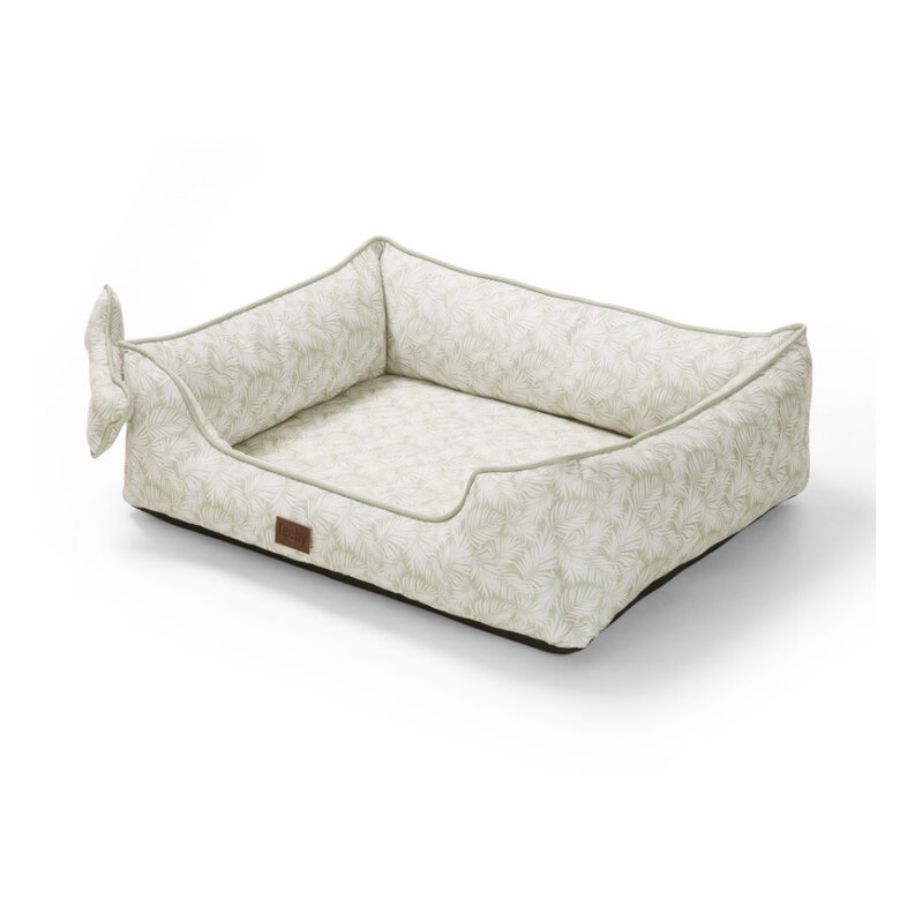 Leeby Cama con estampado bot&aacute;nico para perros, , large image number null