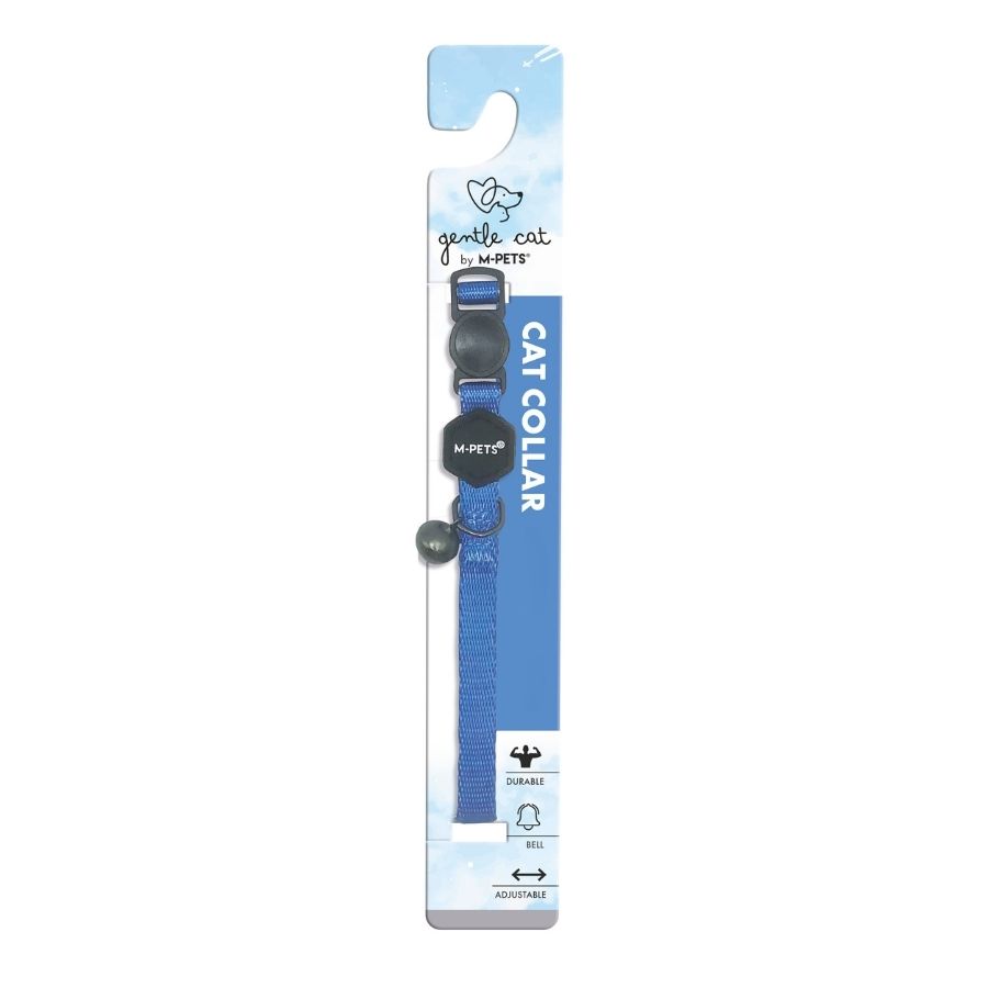 Collar de gato suave_azure azul