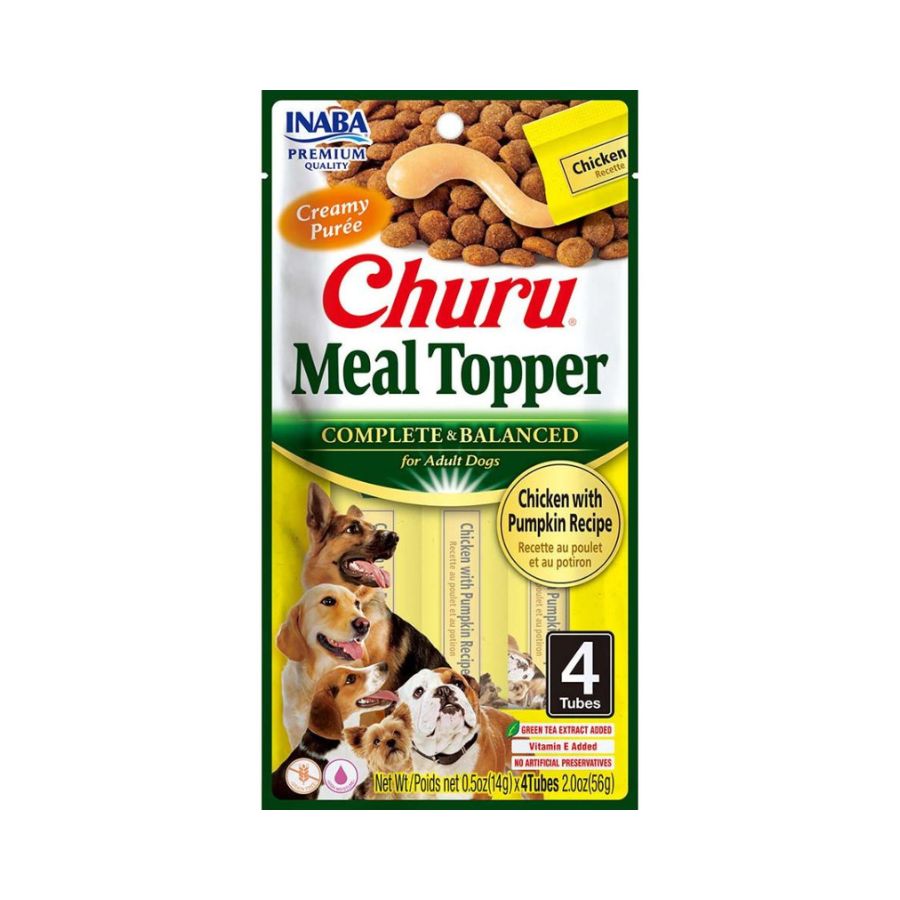 Dog churu meal topper pollo y zapallo 56GR snack para perros