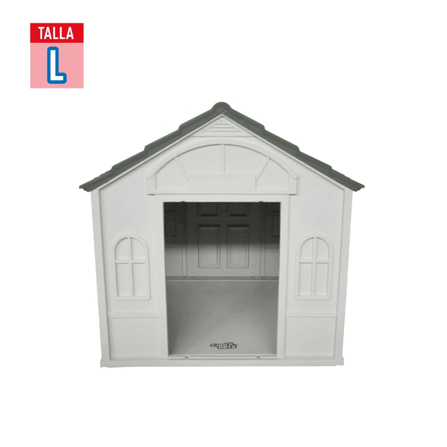Casa Coolpets Techo Gris Tama&ntilde;o L, , large image number null