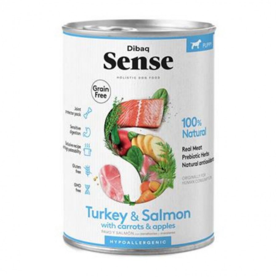 Dibaq Sense Lata pavo & Salmon alimento húmedo para perros