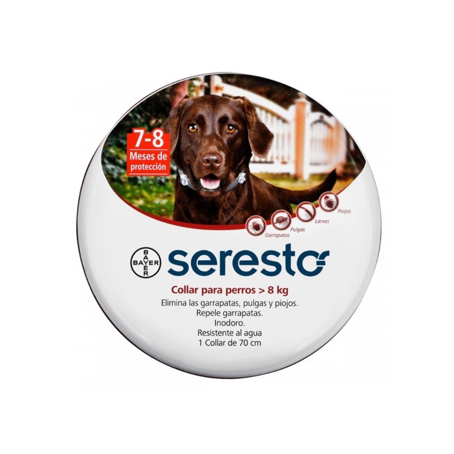 Desparasitante seresto collar para perros antiparasitarios desde 8 KG
