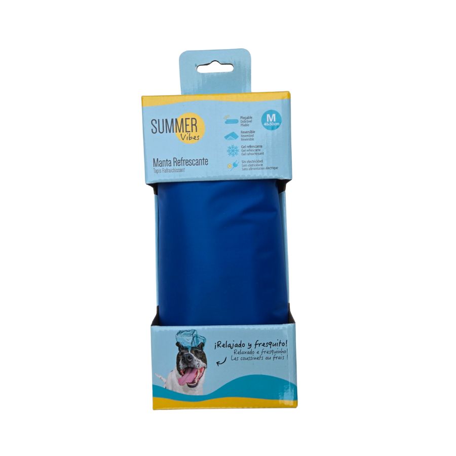 Manta refrescante azul para mascotas, , large image number null