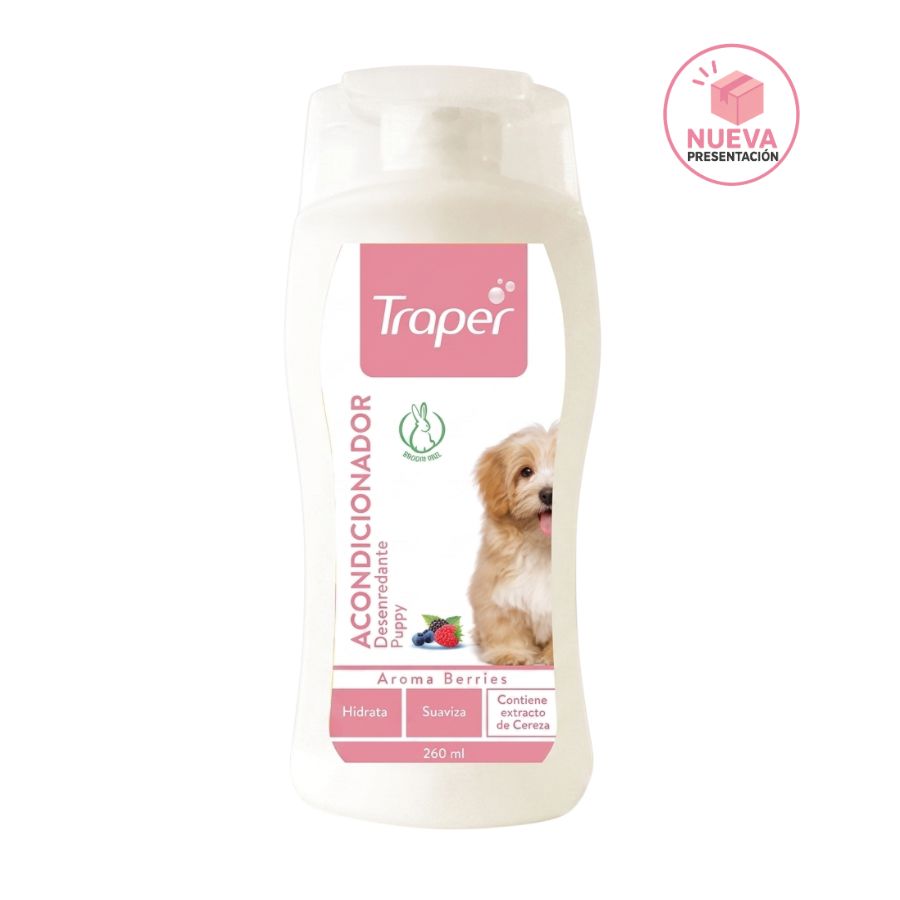 Acondicionador desenredante para cachorros aroma berries 260 ML, , large image number null