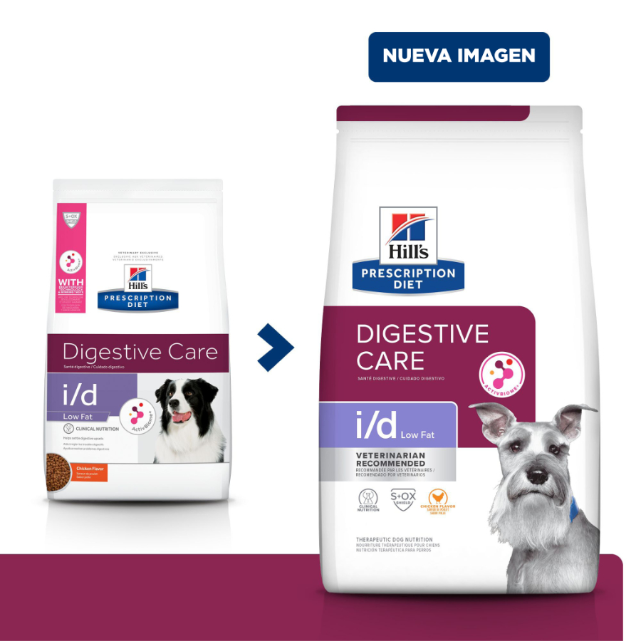 Hills canine i/d digestive care low fat original 3.85 KG, , large image number null