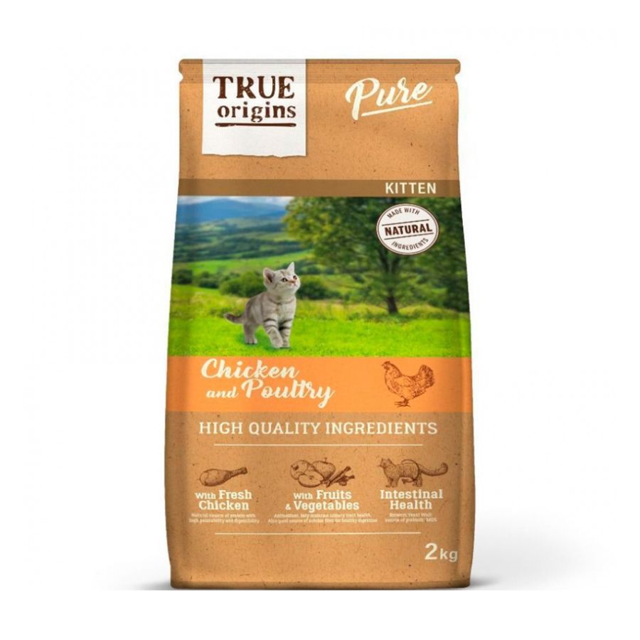 True Origins Cat Kitten Chicken Poultry alimento para gato