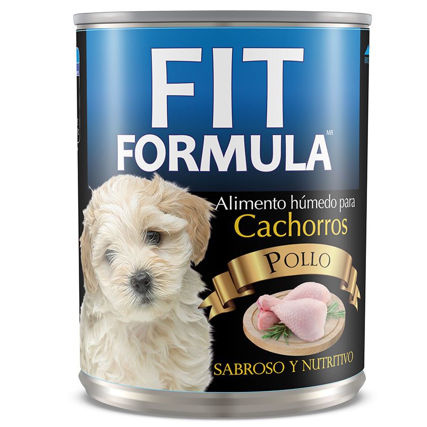 Fit formula lata cachorro pollo alimento húmedo para perros 330 GR, , large image number null