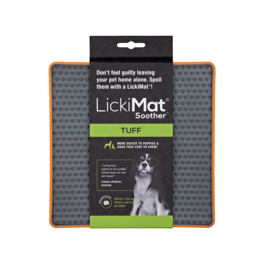 Lickimat plato interactivo soother tuff naranjo, , large image number null