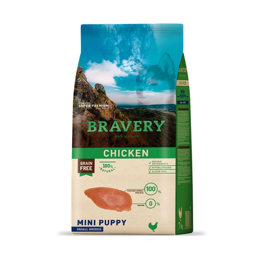 Bravery Chicken Mini Puppy alimento para perro