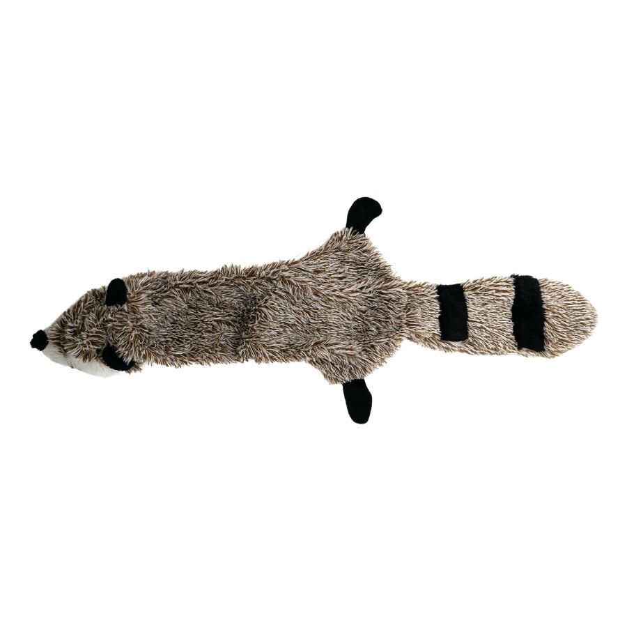 Comfort Skinny mapache peluche con sonido crujiente para perros, , large image number null