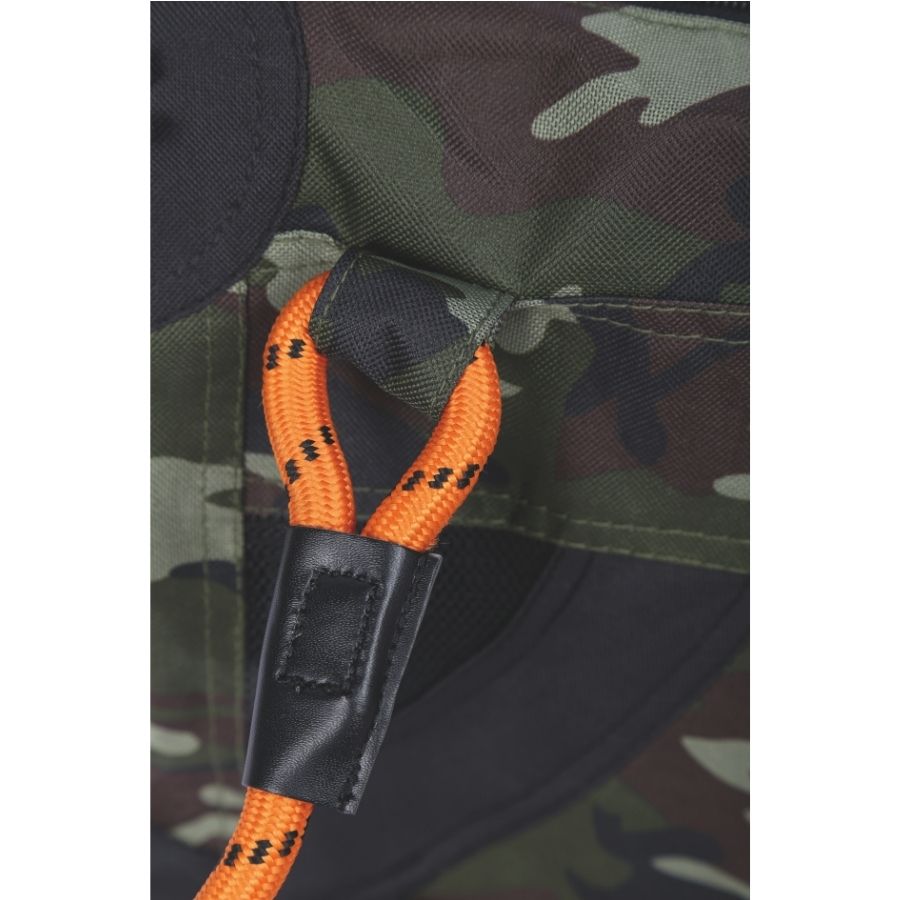 Mpets portamascotas de viaje 2 en 1 con correa y cintur&oacute;n camuflaje color naranjo, , large image number null