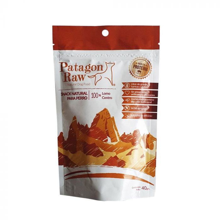 Patagon raw perro snack 100% lomo centro 40GR, , large image number null