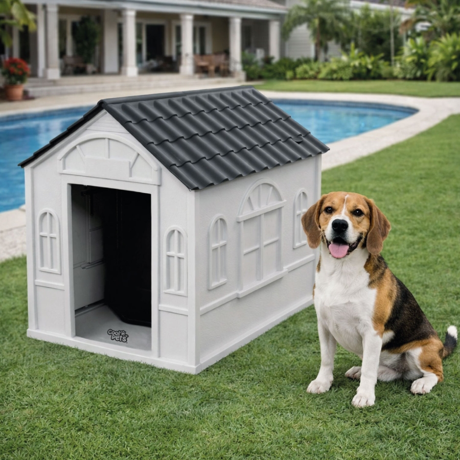 Casa Coolpets Techo Gris Tama&ntilde;o M, , large image number null