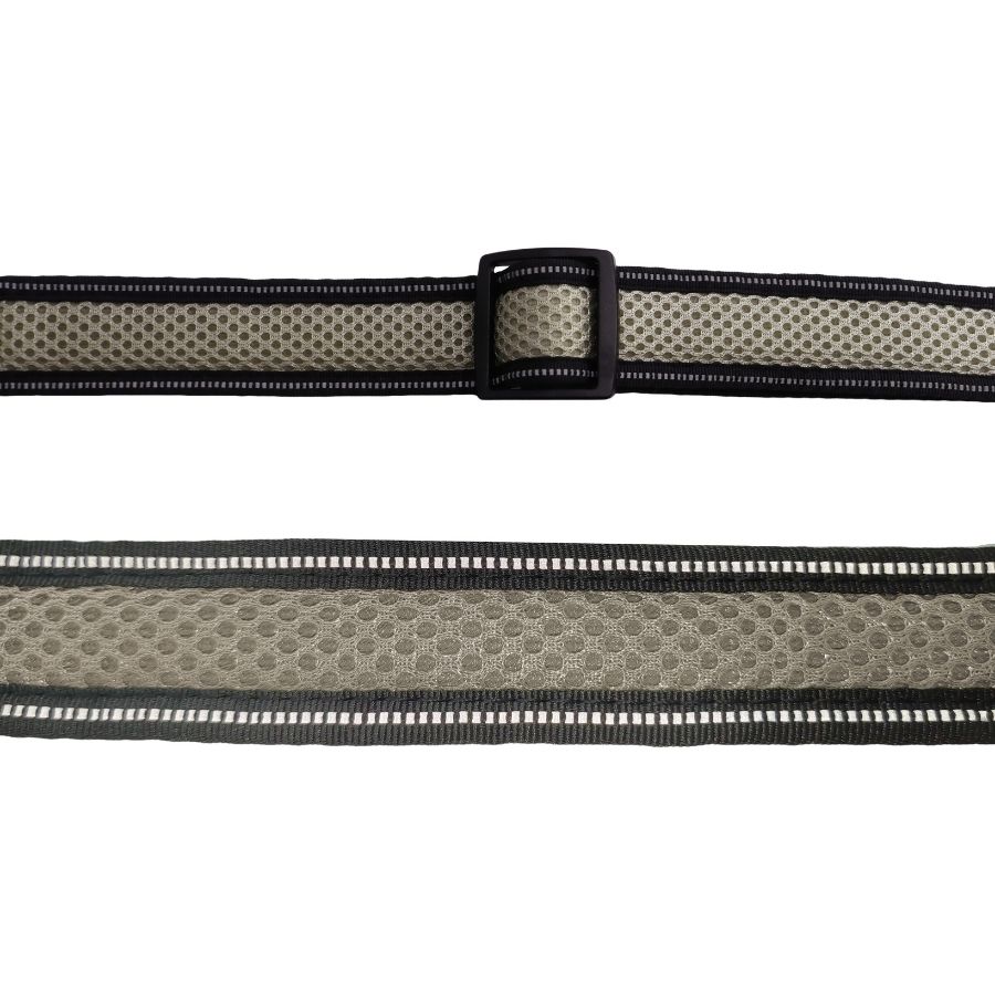 Collar gris reflectante de malla para perros, , large image number null