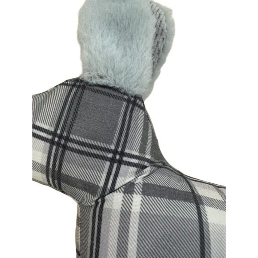 Peluche con forma de perro color gris para perros salchicha, , large image number null