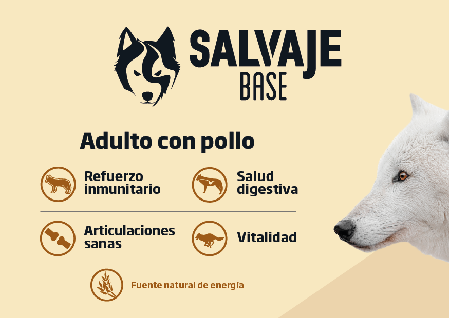 Salvaje adulto con pollo 15 KG alimento para perro, , large image number null