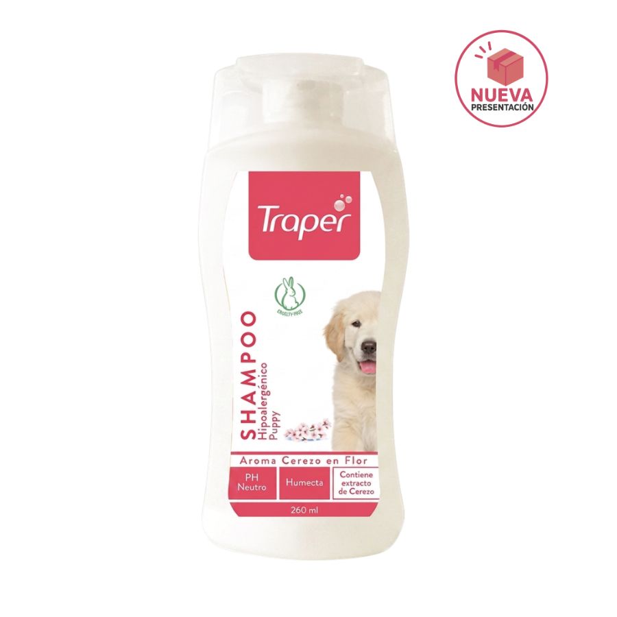 Shampoo hipoalerg&eacute;nico para cachorros aroma cerezo en flor 260 ML, , large image number null