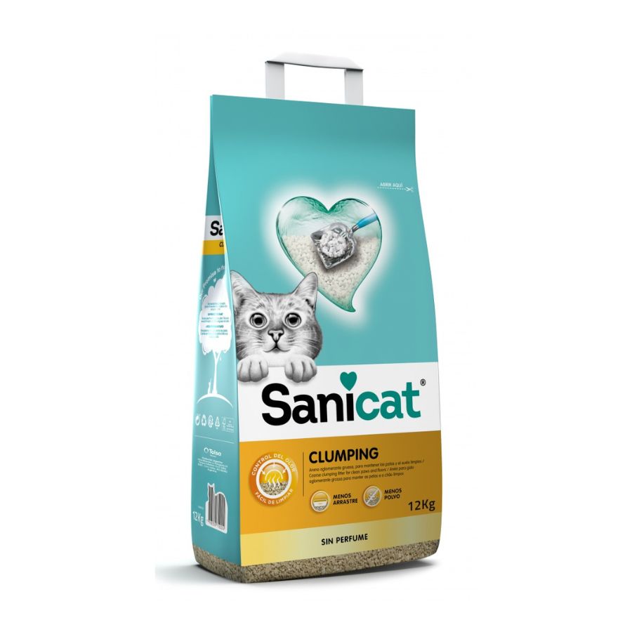 Arena para gatos Sanicat clumping 12 KG, , large image number null