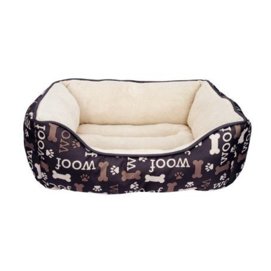 Cama para perro Dogit Dreamwell rectangular negra