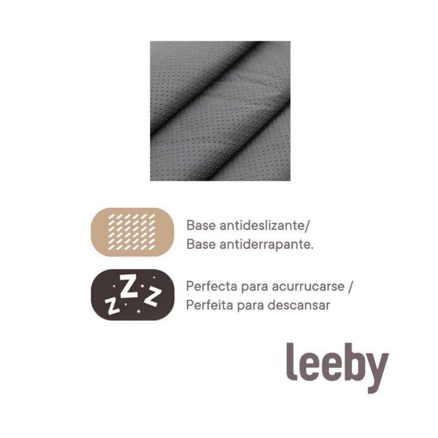 Leeby Cojín Ovalado negro para perros, , large image number null