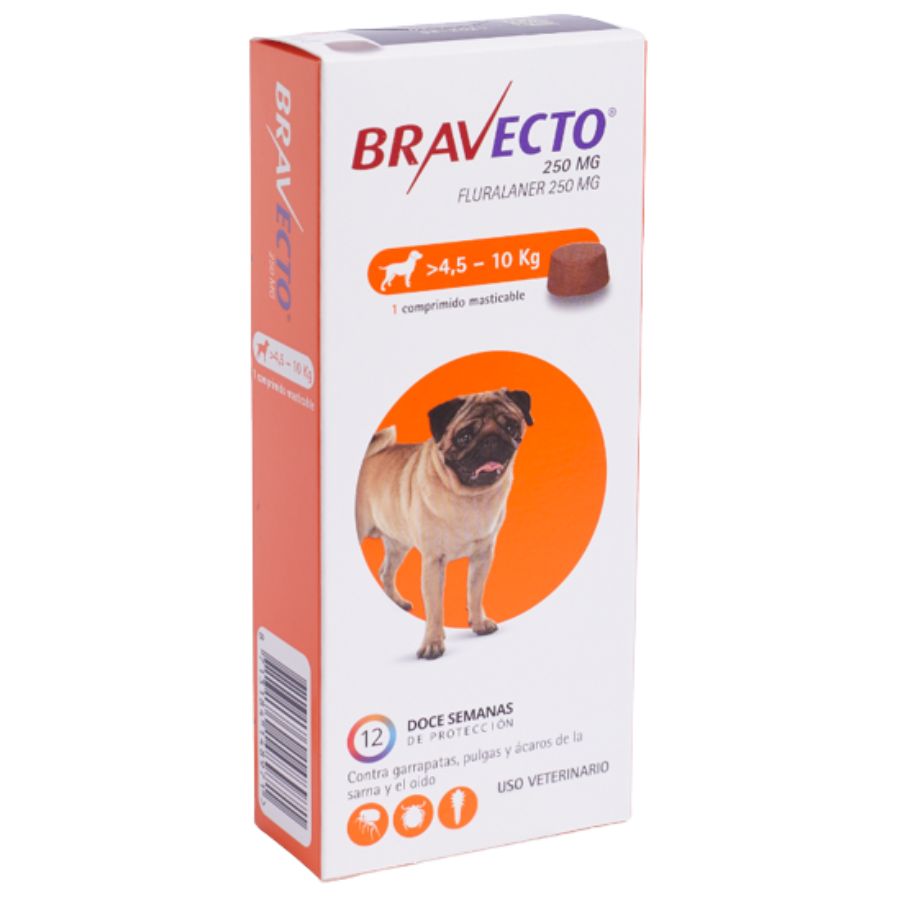 Desparasitante Bravecto para perros 4,5 KG a 10 KG