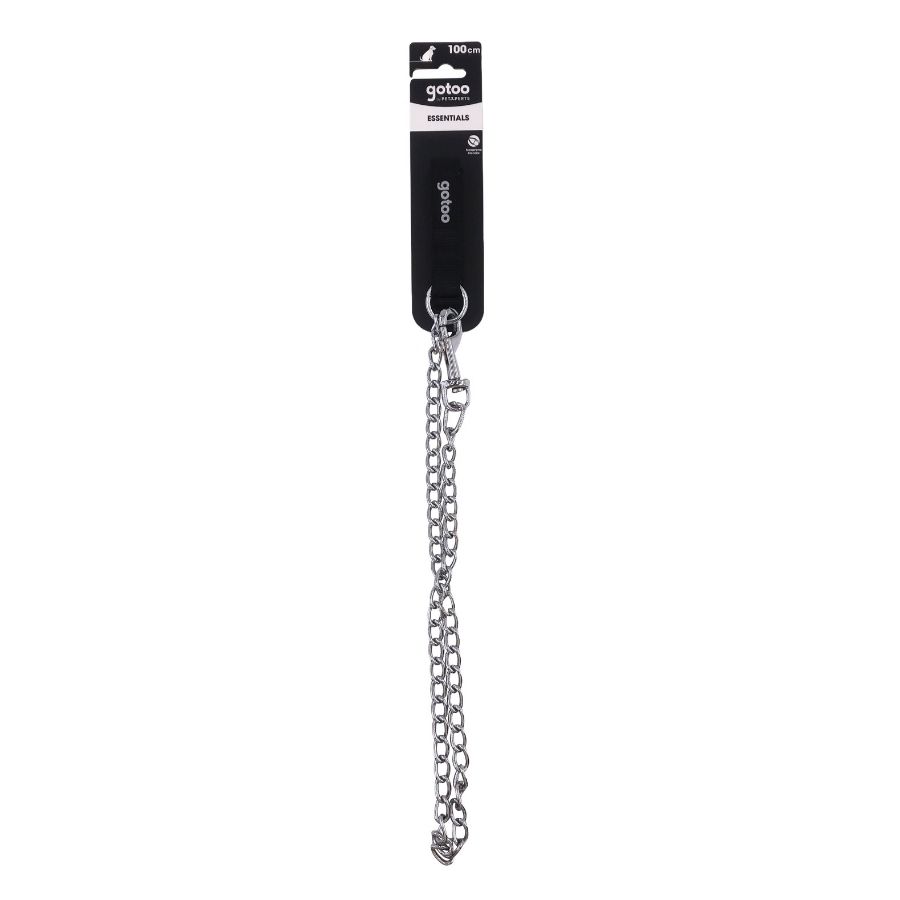 Correa con cadena resistente y asa de neopreno para perros, , large image number null