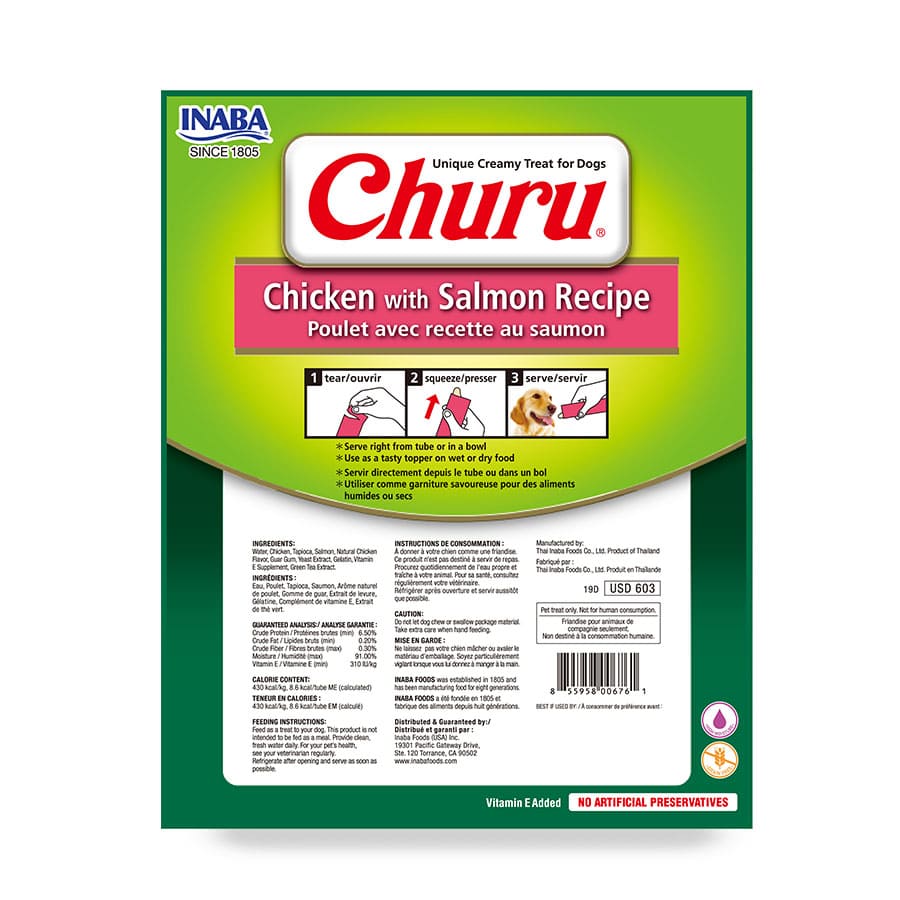 Churu perro 8p pollo con salmón20GR x 8 160GR, , large image number null