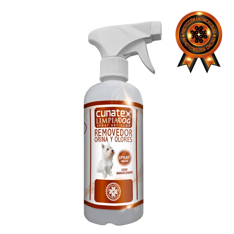 Removedor De Olores Y Orina Antimicrobiano Con Nano Cobre Para Perros
