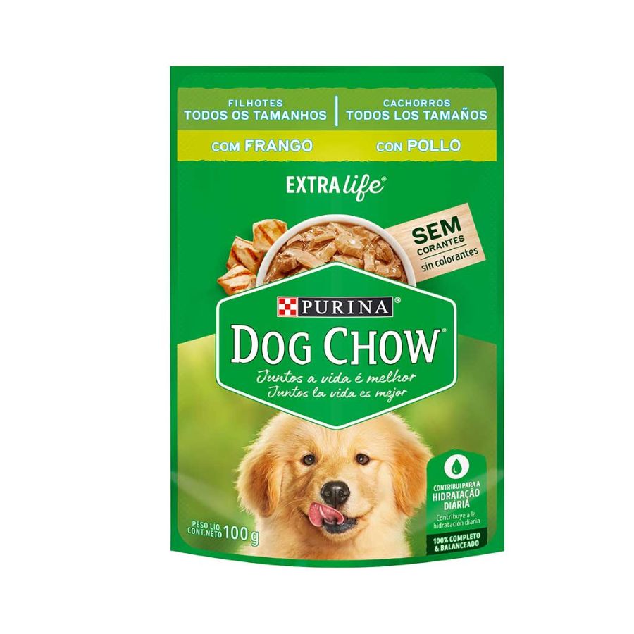 Dog Chow Pouch Cachorro Pollo alimento húmedo para perros, , large image number null