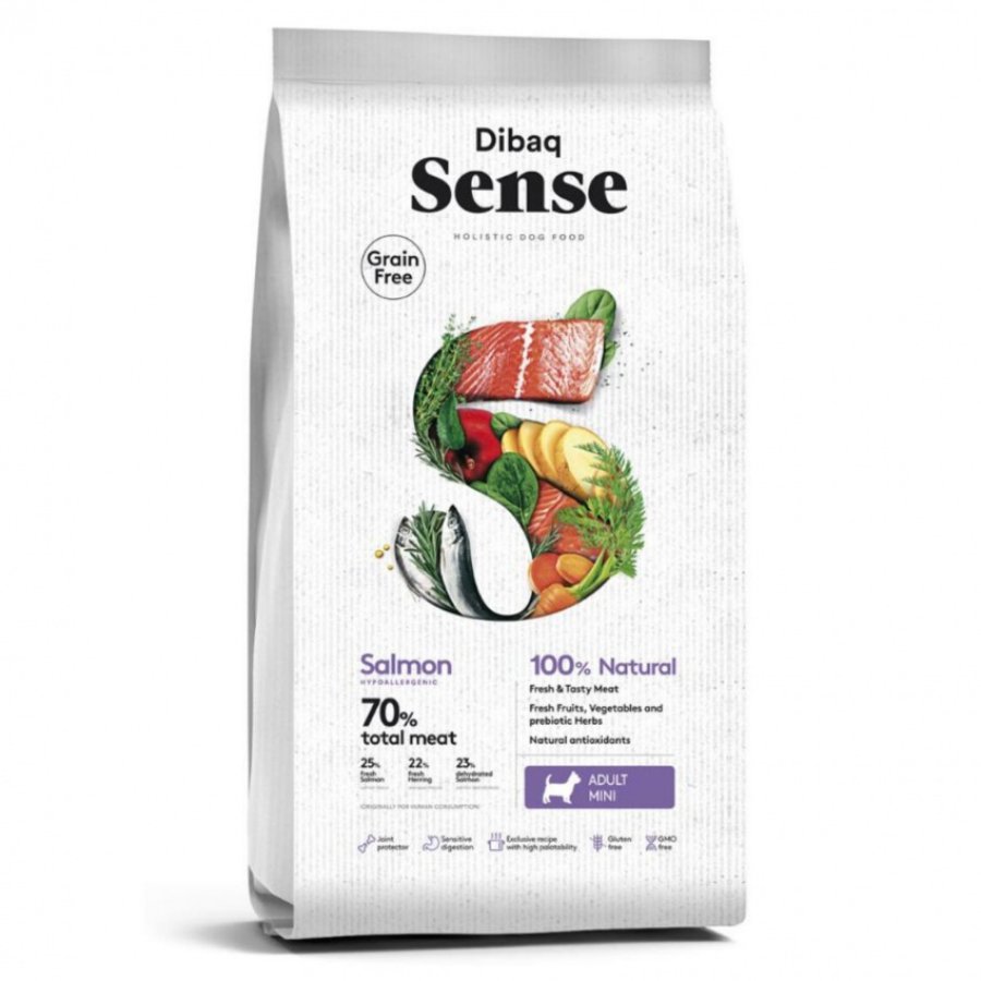 Dibaq Sense Adulto Salmón Mini alimento para perro, , large image number null