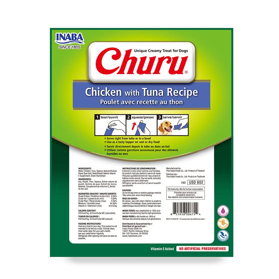 Churu perro 8p pollo con atún 20GR x 8 160GR, , large image number null