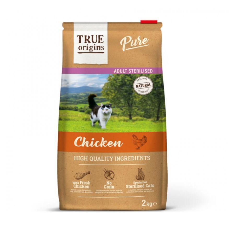 True Origins Cat Adult Sterelised Chicken Grain Free alimento para gato