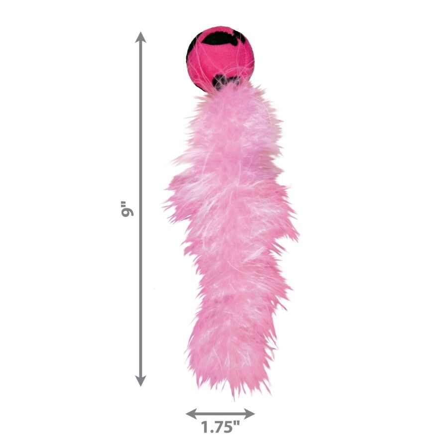 Juguete de plumas rosa para gatos, , large image number null