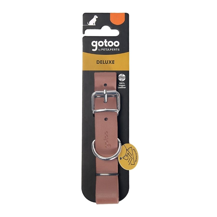 Collar resistente al agua color café lujoso para perros, , large image number null