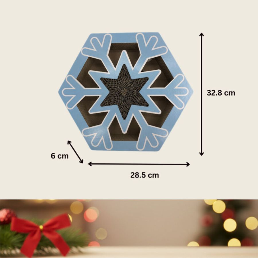 Rascador navidad de cartón con catnip para gatos, , large image number null