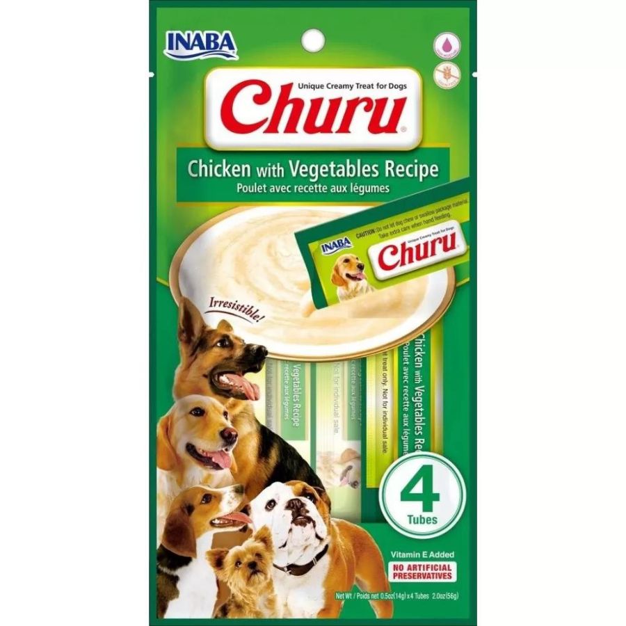 Churu perro 4p pollo con vegetales 56GR, , large image number null