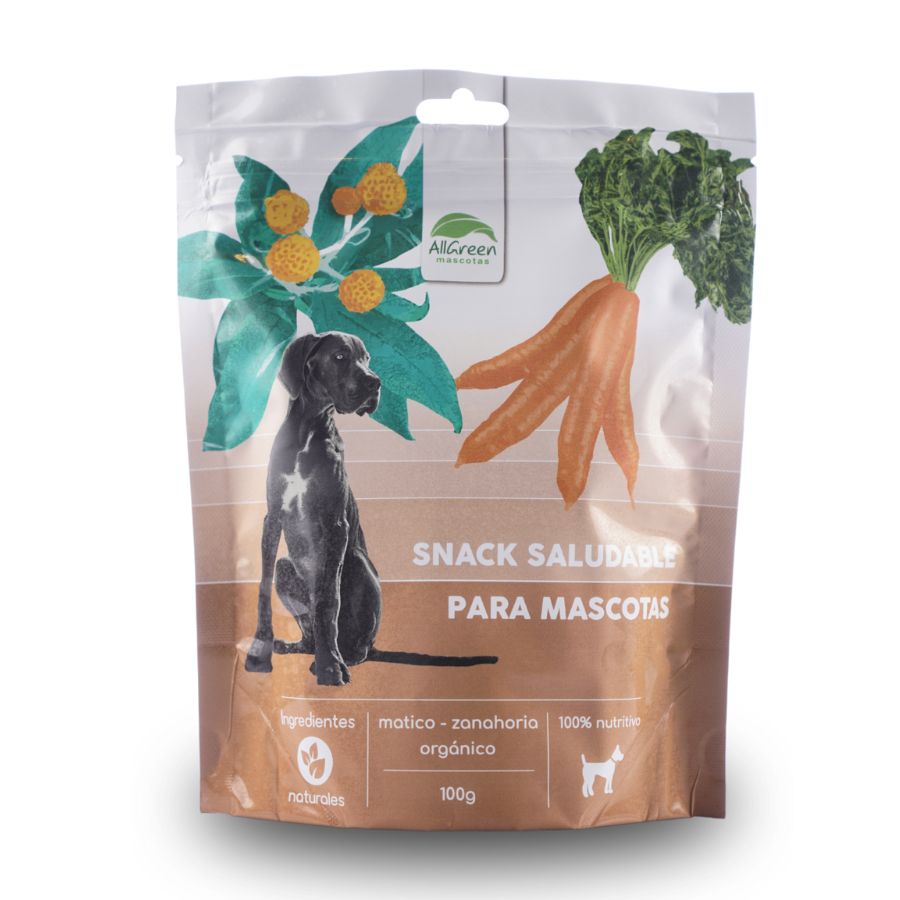 All Green Snack saludable para perros matico/zanahoria 100GR, , large image number null