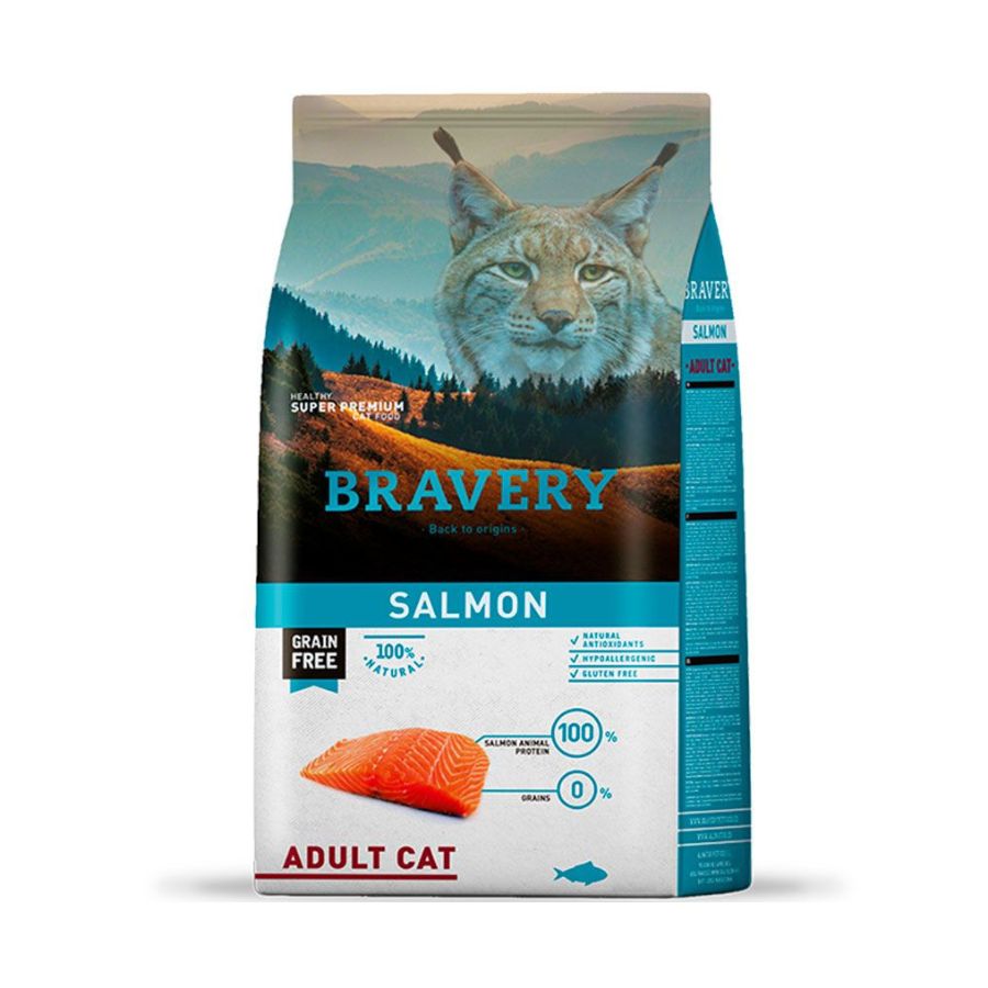 Bravery Salmon Adult Cat alimento para gato, , large image number null