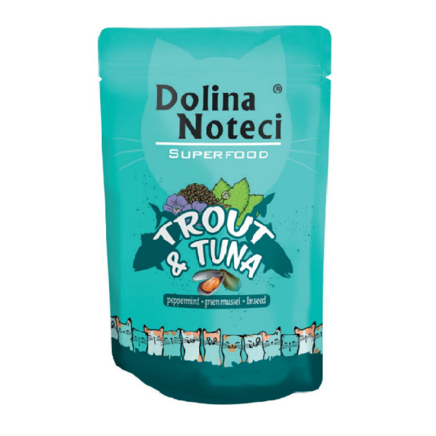 Dolina superfood pouch de gato de trucha y atún de 85 GR