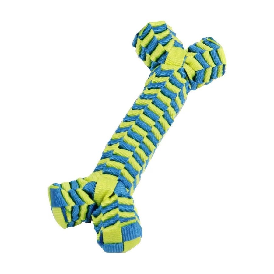 Pull Braided Nylon Bone mordedor de cuerda para perros, , large image number null
