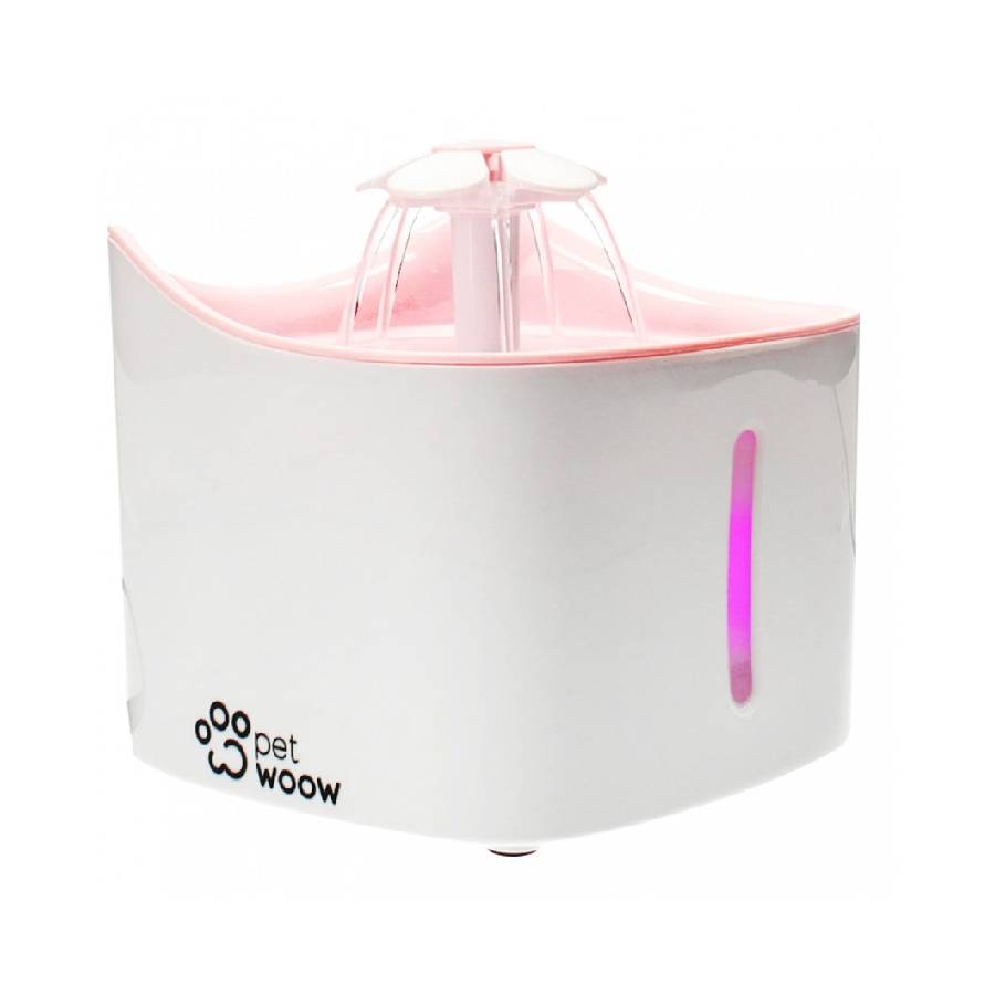 Pet woow dispensador de agua para mascotas - blanco con rosado, , large image number null