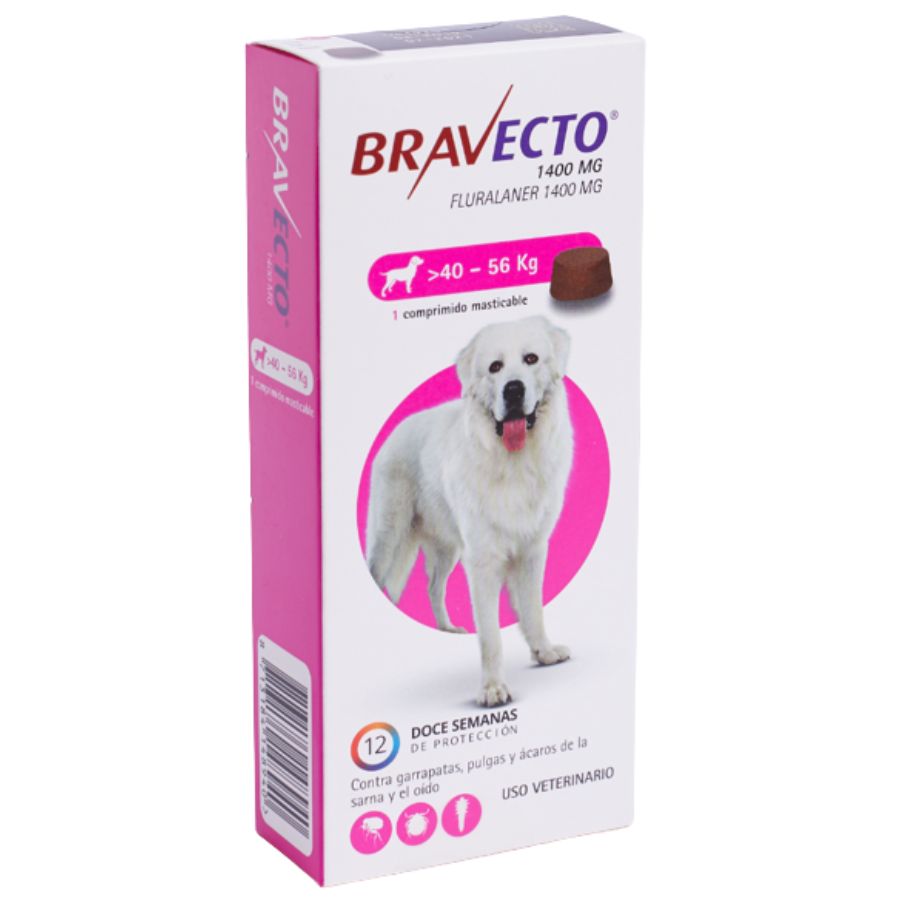 Desparasitante Bravecto para perros 40 KG a 56 KG